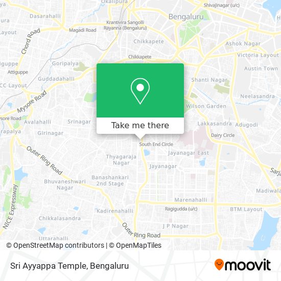 Sri Ayyappa Temple map