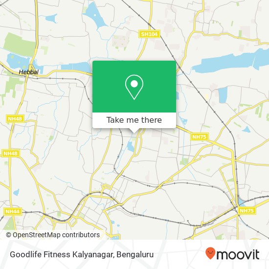 Goodlife Fitness Kalyanagar map
