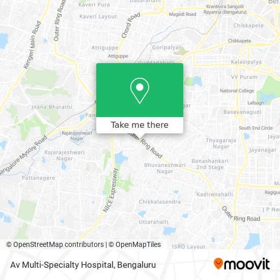 Av Multi-Specialty Hospital map
