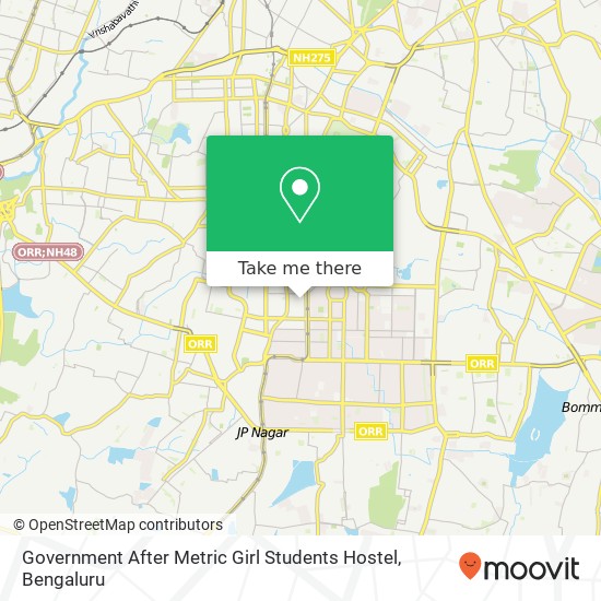 Government After Metric Girl Students Hostel map