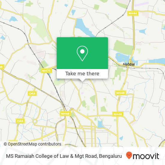 MS Ramaiah College of Law & Mgt Road map