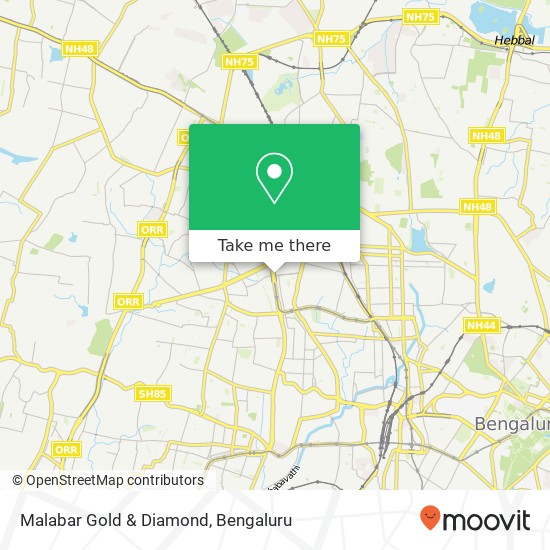 Malabar Gold & Diamond map