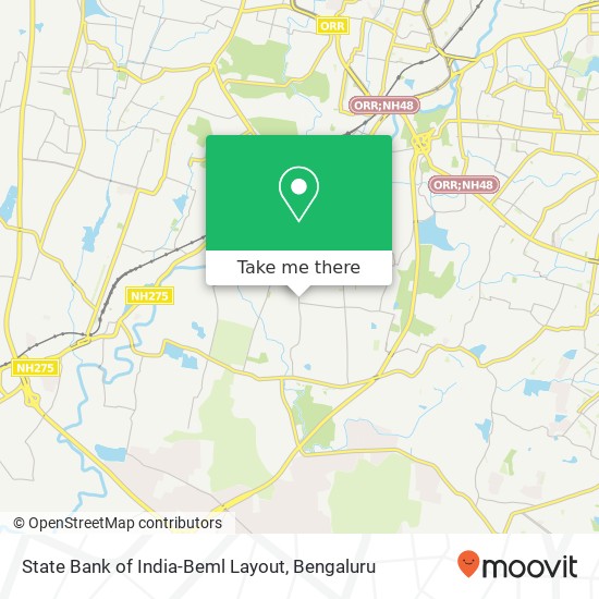 State Bank of India-Beml Layout map