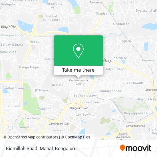 Bismillah Shadi Mahal map
