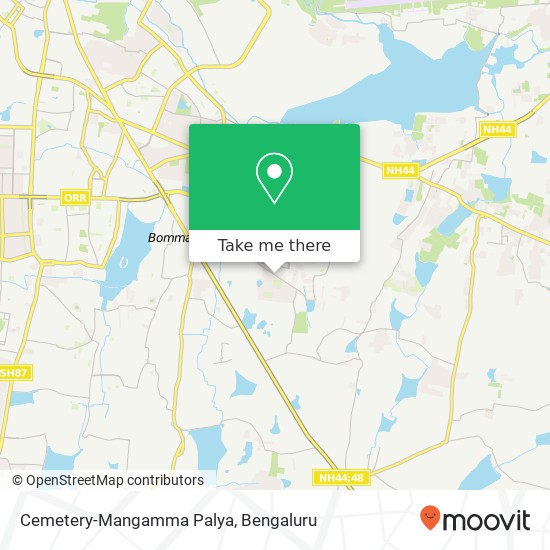Cemetery-Mangamma Palya map