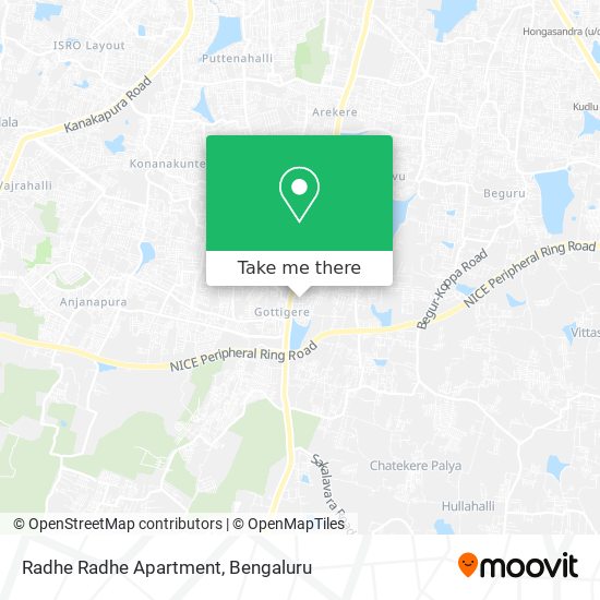 Radhe Radhe Apartment map