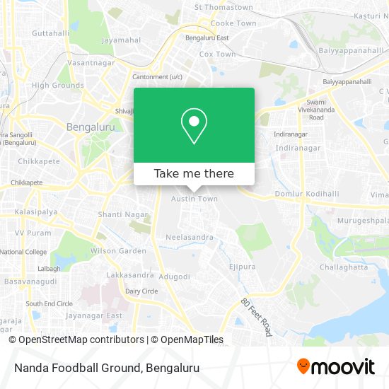 Nanda Foodball Ground map