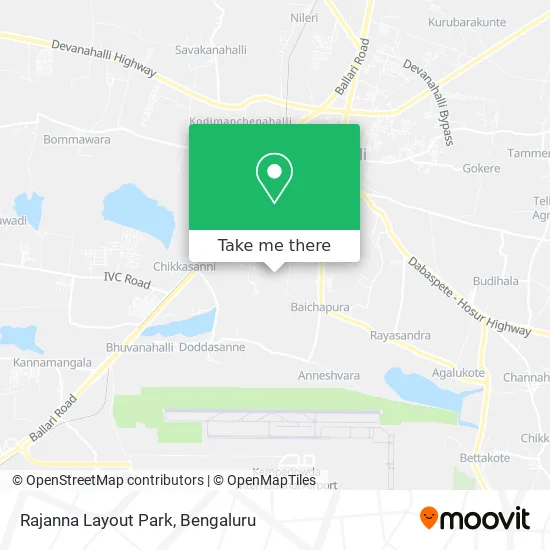 Rajanna Layout Park map