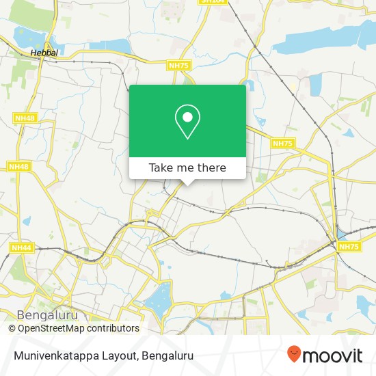 Munivenkatappa Layout map