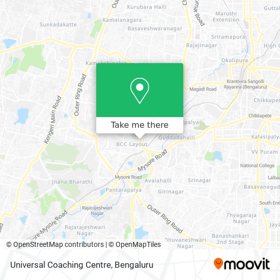 Universal Coaching Centre map