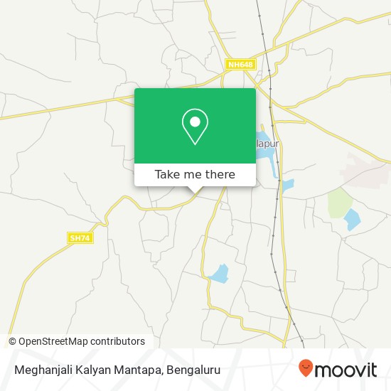 Meghanjali Kalyan Mantapa map