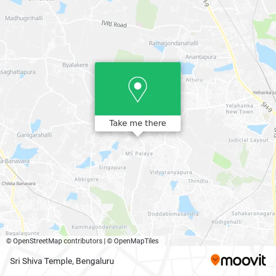 Sri Shiva Temple map