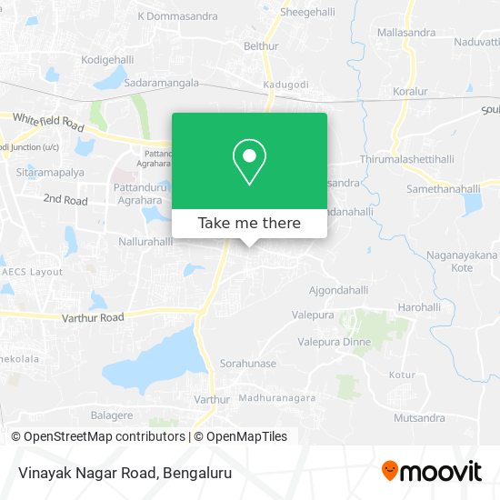 Vinayak Nagar Road map