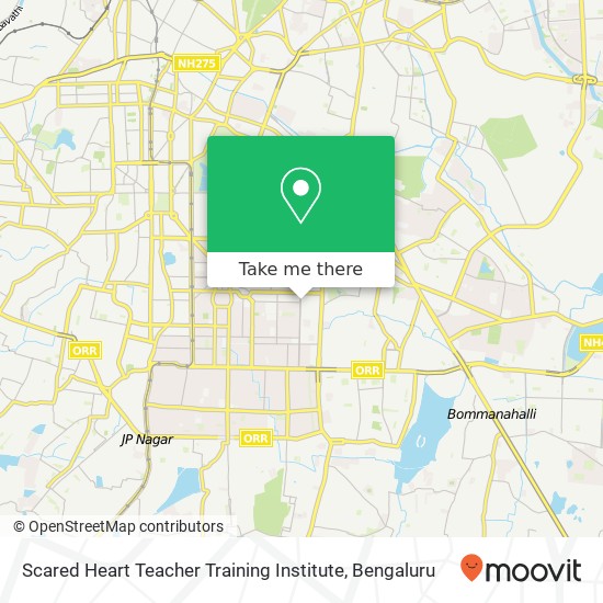 Scared Heart Teacher Training Institute map