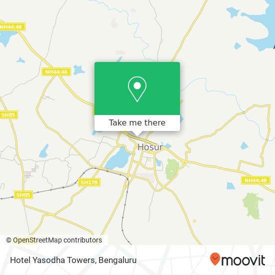 Hotel Yasodha Towers map