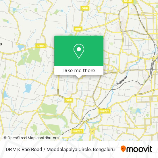 DR V K Rao Road / Moodalapalya Circle map