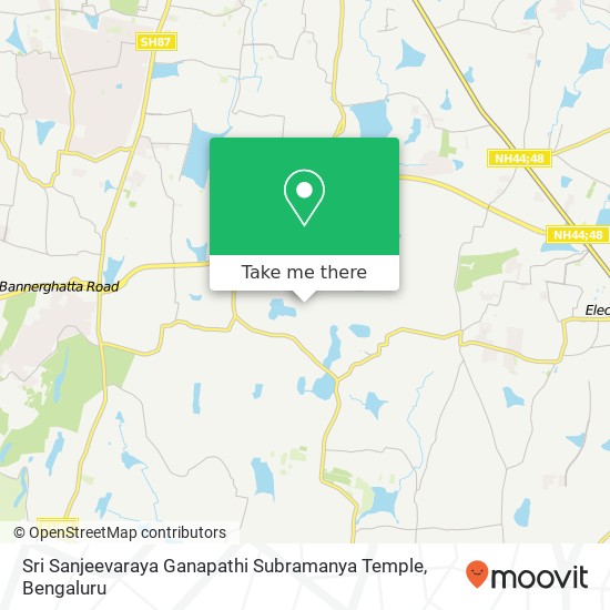 Sri Sanjeevaraya Ganapathi Subramanya Temple map