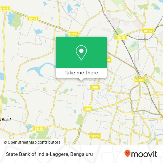 State Bank of India-Laggere map