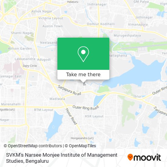 SVKM's Narsee Monjee Institute of Management Studies map