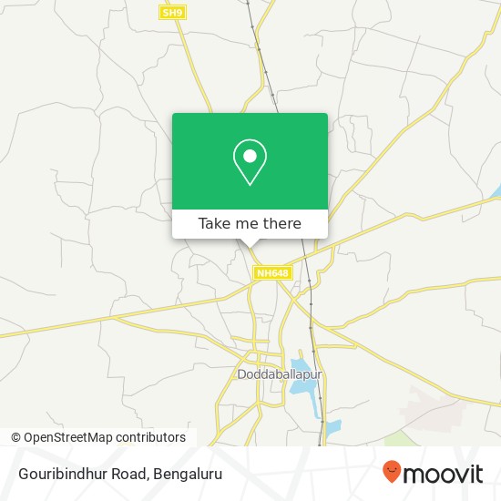 Gouribindhur Road map