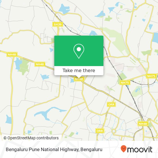 Bengaluru Pune National Highway map