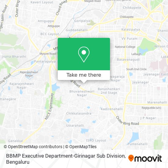 BBMP Executive Department-Girinagar Sub Division map