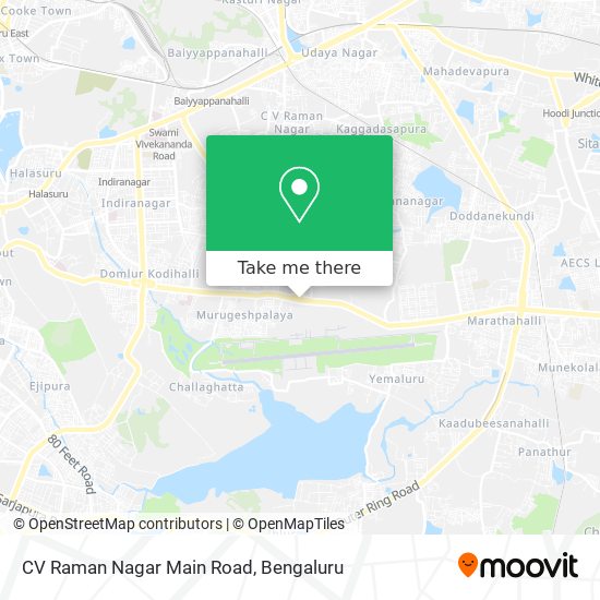 CV Raman Nagar Main Road map