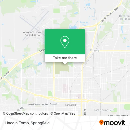 Lincoln Tomb map