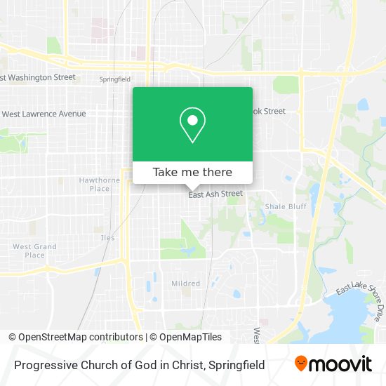 Progressive Church of God in Christ map