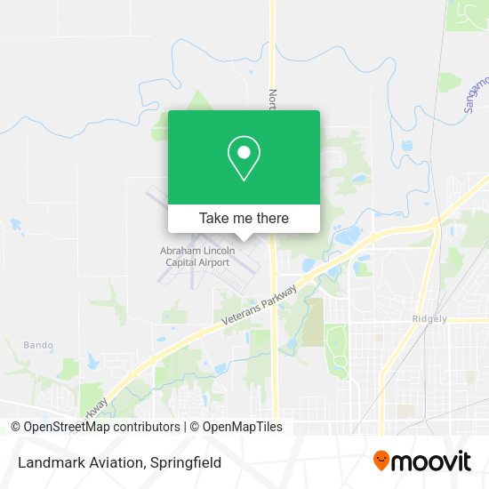 Landmark Aviation map