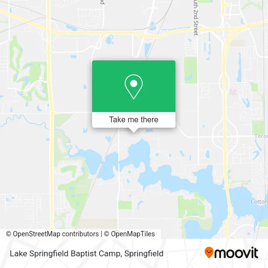 Lake Springfield Baptist Camp map