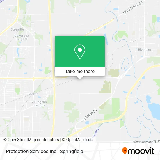 Protection Services Inc. map