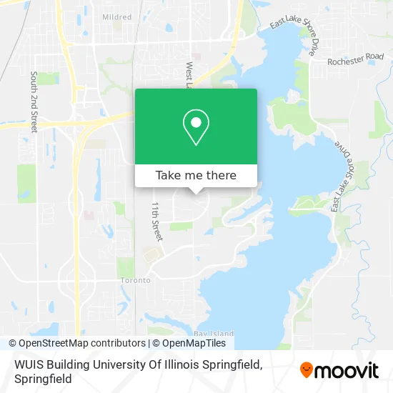 Mapa de WUIS Building University Of Illinois Springfield