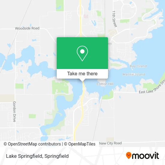 Lake Springfield map