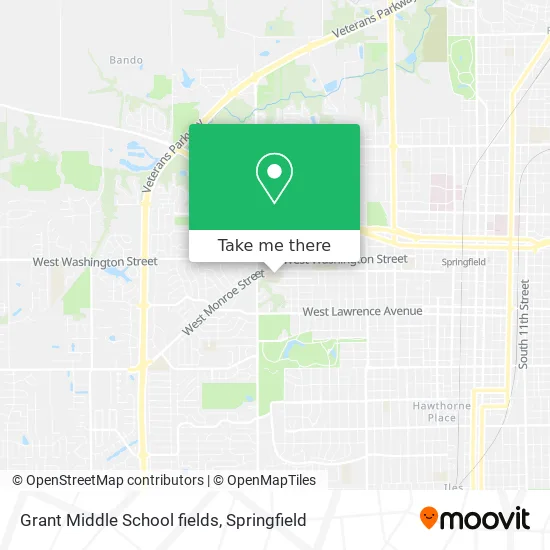 Mapa de Grant Middle School fields