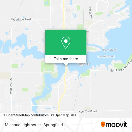 Michaud Lighthouse map