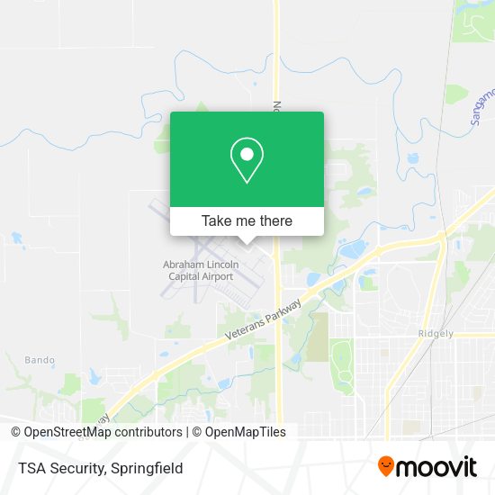 TSA Security map