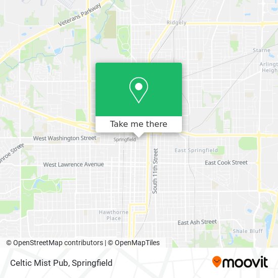 Celtic Mist Pub map