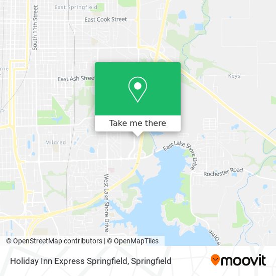 Holiday Inn Express Springfield map