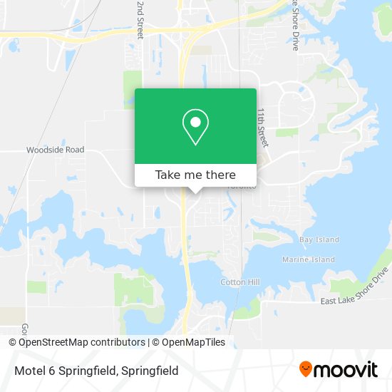 Motel 6 Springfield map