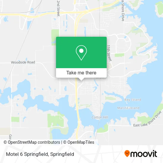 Mapa de Motel 6 Springfield