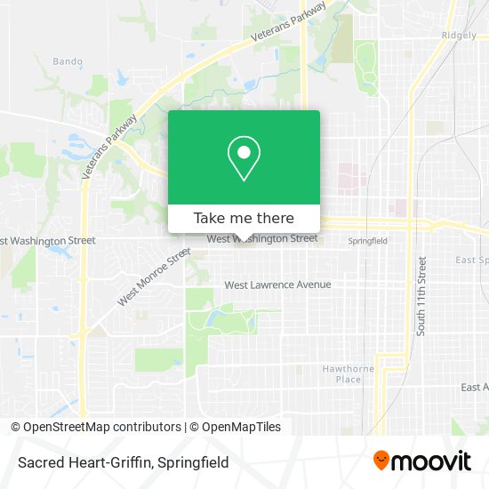 Mapa de Sacred Heart-Griffin