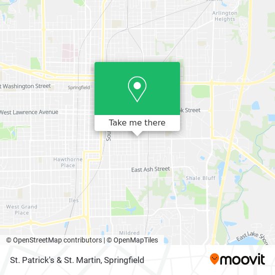 St. Patrick's & St. Martin map