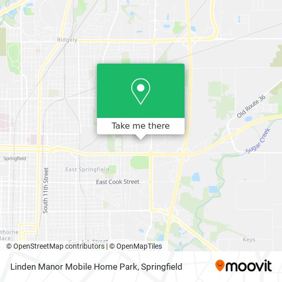 Mapa de Linden Manor Mobile Home Park