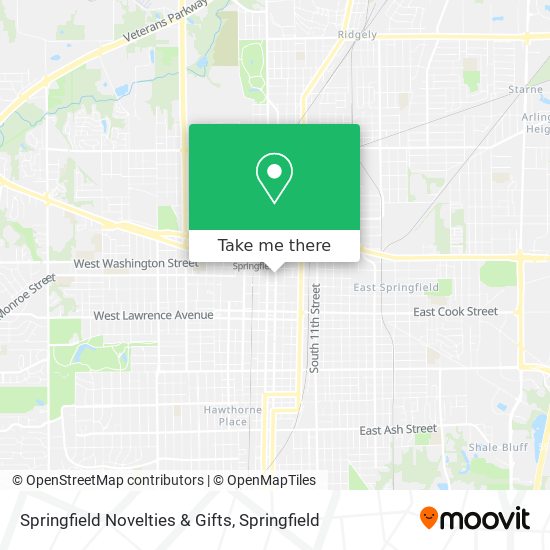 Mapa de Springfield Novelties & Gifts