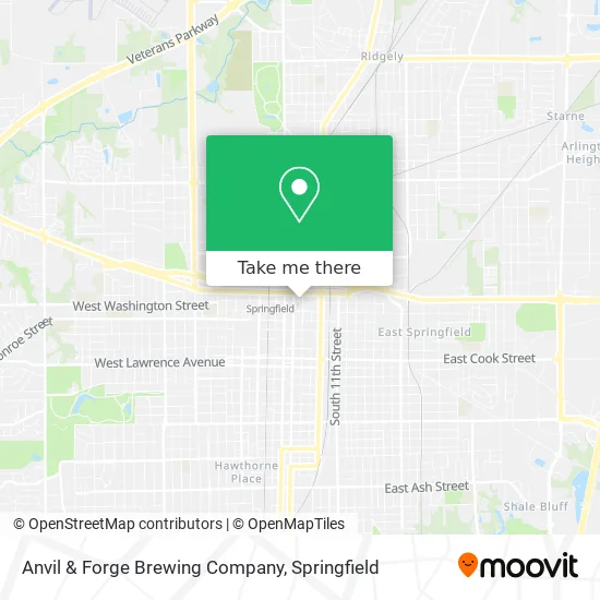 Anvil & Forge Brewing Company map