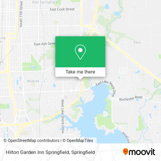 Hilton Garden Inn Springfield map