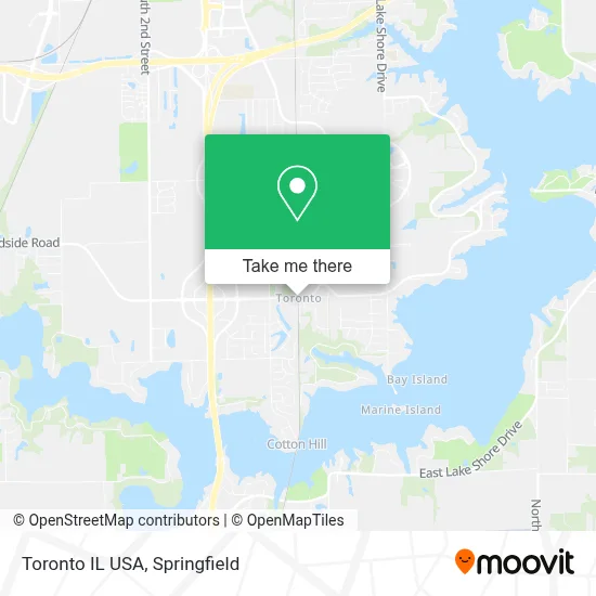 Toronto IL USA map
