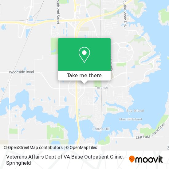 Veterans Affairs Dept of VA Base Outpatient Clinic map
