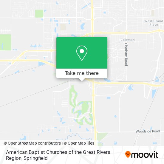 Mapa de American Baptist Churches of the Great Rivers Region